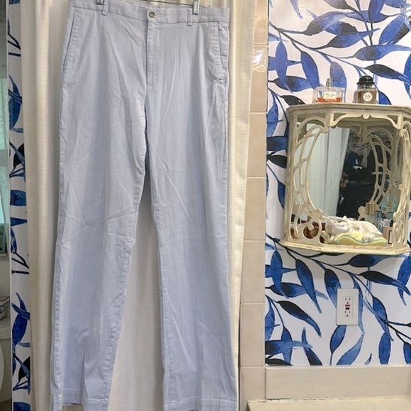 Oxford Golf Other - Men’s Blue & White Pin Striped Oxford Golf Stretch Cotton & Spandex Golf Pants